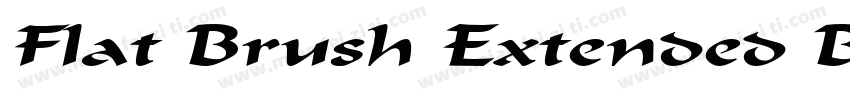 Flat Brush Extended BoldItalic字体转换
